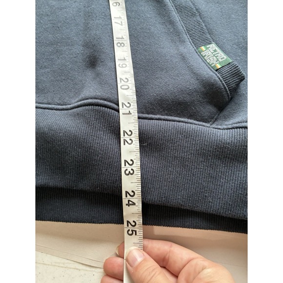 retro irish heritage Hoddie Sz M Navy Blue Casual Comfort - Picture 7 of 8